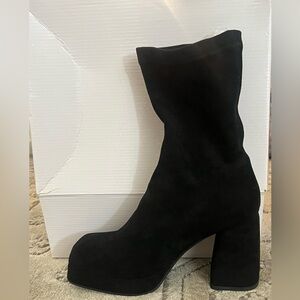 Black Suede Women's Ankle Boots